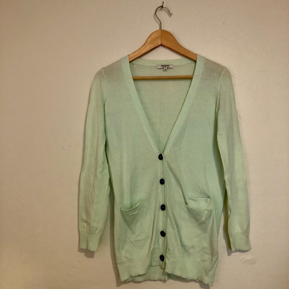 Mint Green Madewell Cardigan